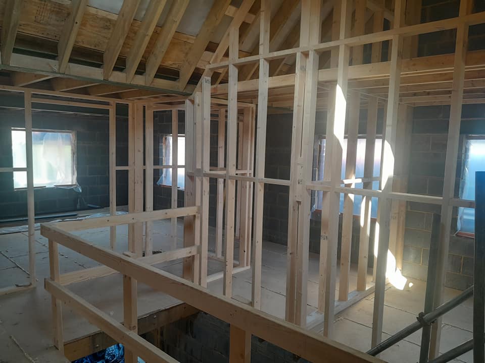 Carpentry work carried for internal works of a house for a private residential client